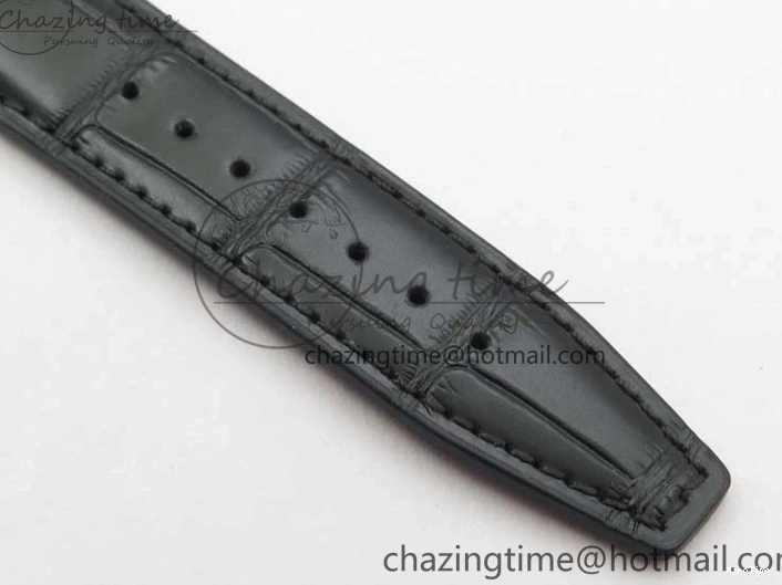 MIROTIME 0308 Vibrant Portofino IW459402 SS MKS 1:1 Best Edition White Dial on Black Leather Strap Miyota 7086